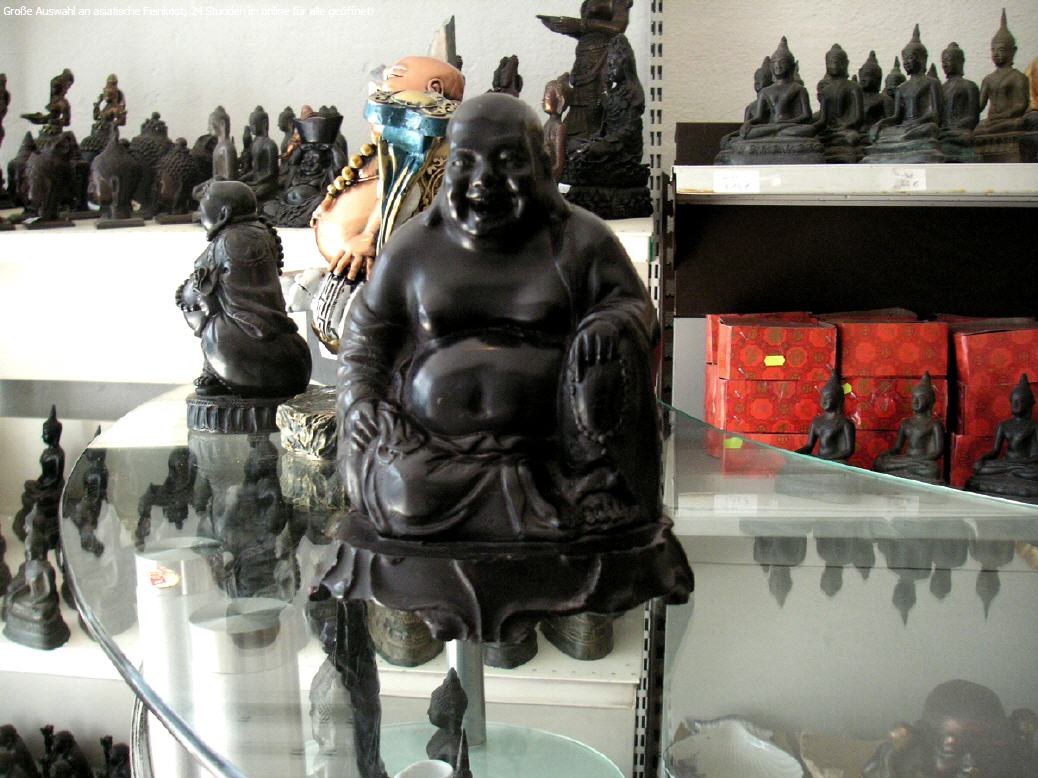Glück bringender Buddha Staue