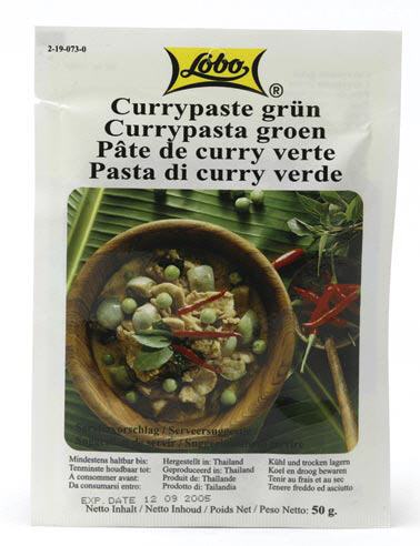 grüne Curry Paste